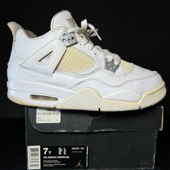 Size 7 - Nike Air Jordan 4 Retro GS Pure Money 2017 Men's Shoes